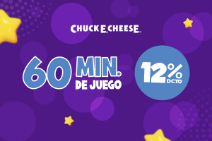 60 MINUTOS DE JUEGO EN CHUCK E. CHEESE