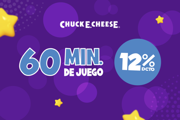 60 MINUTOS DE JUEGO EN CHUCK E. CHEESE